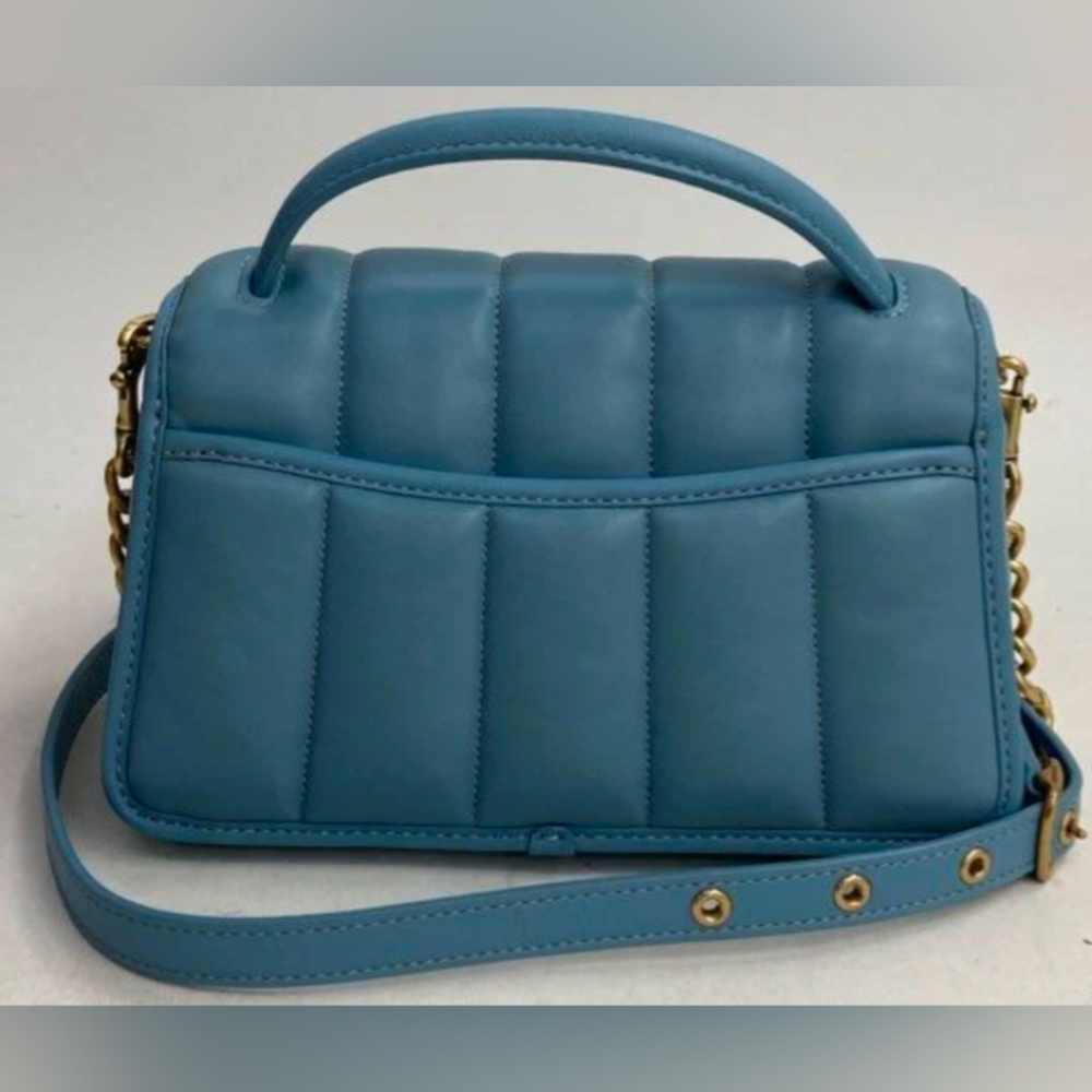 Coach Turnlock Clutch 20 With Quilting NWT/ Dust Bag MSRP $425 - Picture 3 of 7